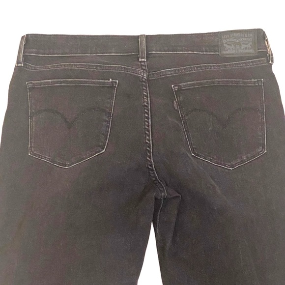 Levi's Embroidered Black 711 Skinny Jeans Size 32 - Picture 6 of 9